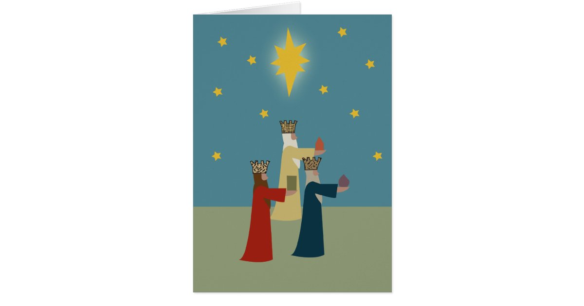 three_kings card Zazzle