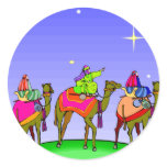 Three Kings Follow Christmas Star Sticker