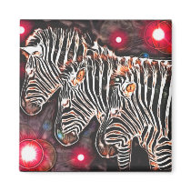 *Three Kings* Wild Zebra Trio Design magnets by MidnightDreamer *Three Kings* Wild Zebra Trio Design magnets