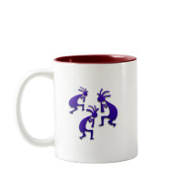 Three Kokopelli #84 mugs