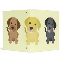Three Labrador Retrievers Binder