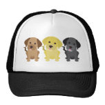 Three Labrador Retrievers Mesh Hats