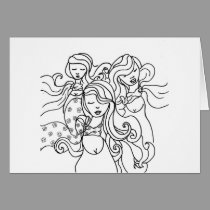 Three Ladies cards