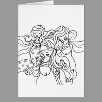 Three Ladies cards