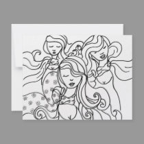 Three Ladies invitations