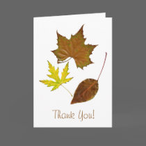 Three Leaves Template Greeting cards