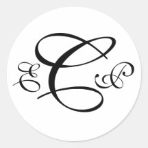Three Letter Monogram Sticker