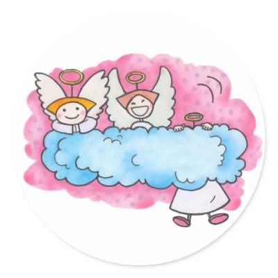 Three Little Angels Sticker by ShouShou