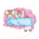 Three Little Angels Sticker