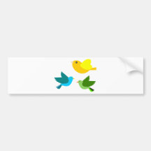 Three Little Birds Bumper Stickers