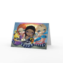 "Three Little Birds" Greeting Card