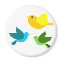 Three Little Birds Magnets
