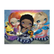 "Three Little Birds" Postcard