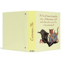 Three Little Kittens Vinyl Binder