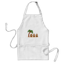 Three little monkeys - three macaquinhos apron