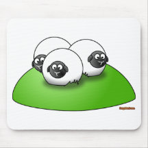 Three Little Sheep Mouse Pad