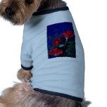 Three Long-Stemmed Red Roses And Ferns flowers Dog Clothes