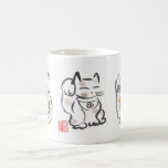 Three Lucky Cats Cup Mugs