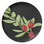Three Lucky Ladybugs Party Plates
