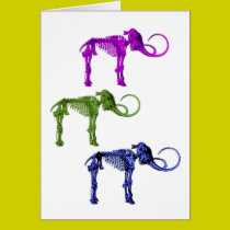 Three Mammoth Skeletons cards