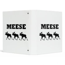 Three Meese Funny Vinyl Binder