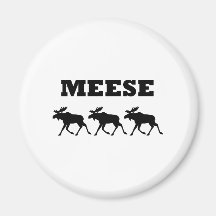 Three Meese Funny Fridge Magnet
