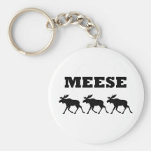 Three Meese Funny Keychains