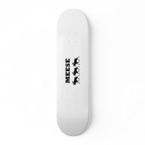 Three Meese Funny Custom Skate Board