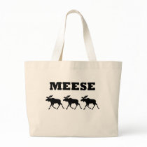 Three Meese Funny T-Shirt Canvas Bags
