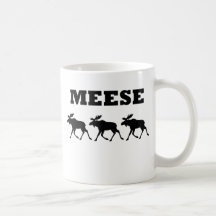 Three Meese Funny T-Shirt Mugs