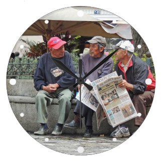 Three Men Talking in Cuenca