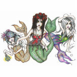 Three Mermaids Photo Sculpture