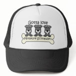 Three Miniature Schnauzers hats