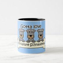 Three Miniature Schnauzers Mug