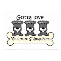 Three Miniature Schnauzers posters