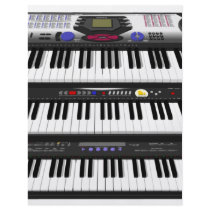 Three Modern Keyboards: Synthesizers: flyers