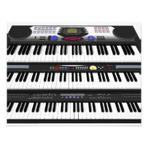 Three Modern Keyboards: Synthesizers: Personalized Invites
