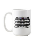 Three Modern Keyboards: Synthesizers: Coffee Mugs