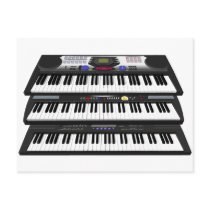 Three Modern Keyboards: Synthesizers: postcards
