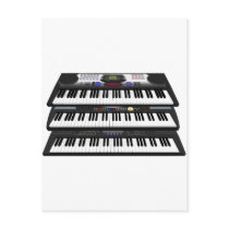 Three Modern Keyboards: Synthesizers: postcards by spiritswitchboard Three Modern Keyboards: Synthesizers: postcards