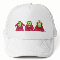 Three Monkeys hats by muzcat Three Monkeys hats