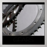 Three Motorcycle Gears Print