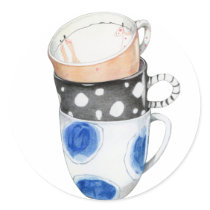 Three Mugs Sticker