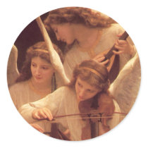 Drei musikalischer Engels-Weihnachtsaufkleber sticker