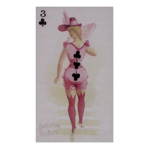 Three of Clubs ~ Business Card (front side)