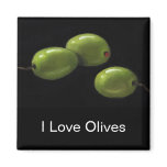 Three Olives in Oil Pastel Refrigerator Magnet