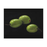 Three Olives in Oil Pastel Postcards