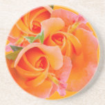 Three Orange Roses coasters