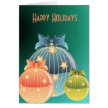 Three Ornamrnts and a Greeting Greeting Card