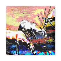 Three Oryx magnets by artbybobbyr Three Oryx magnets